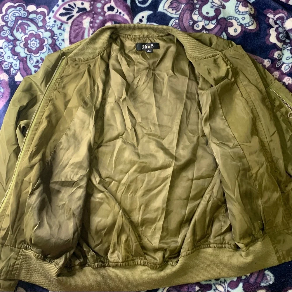 Green Bomber Jacket - Picture 3 of 3